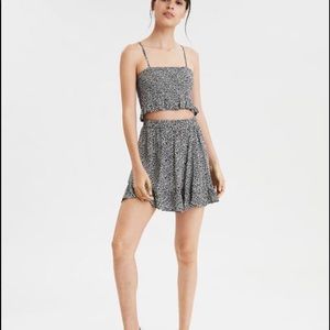 American Eagle Leopard Print Skirt